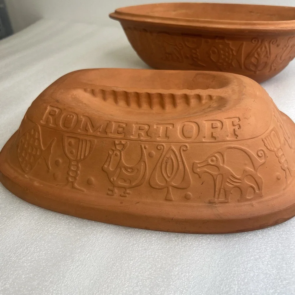 Vtg Romertopf Bay-Keramik West Germany 111 Terracotta Clay Baker Steamer Roaster